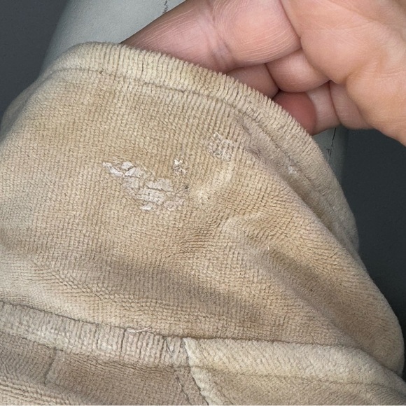 BCBG Max Azria Women's Vintage Y2K velour jacket beige 2 way zipper large GUC - Picture 15 of 16